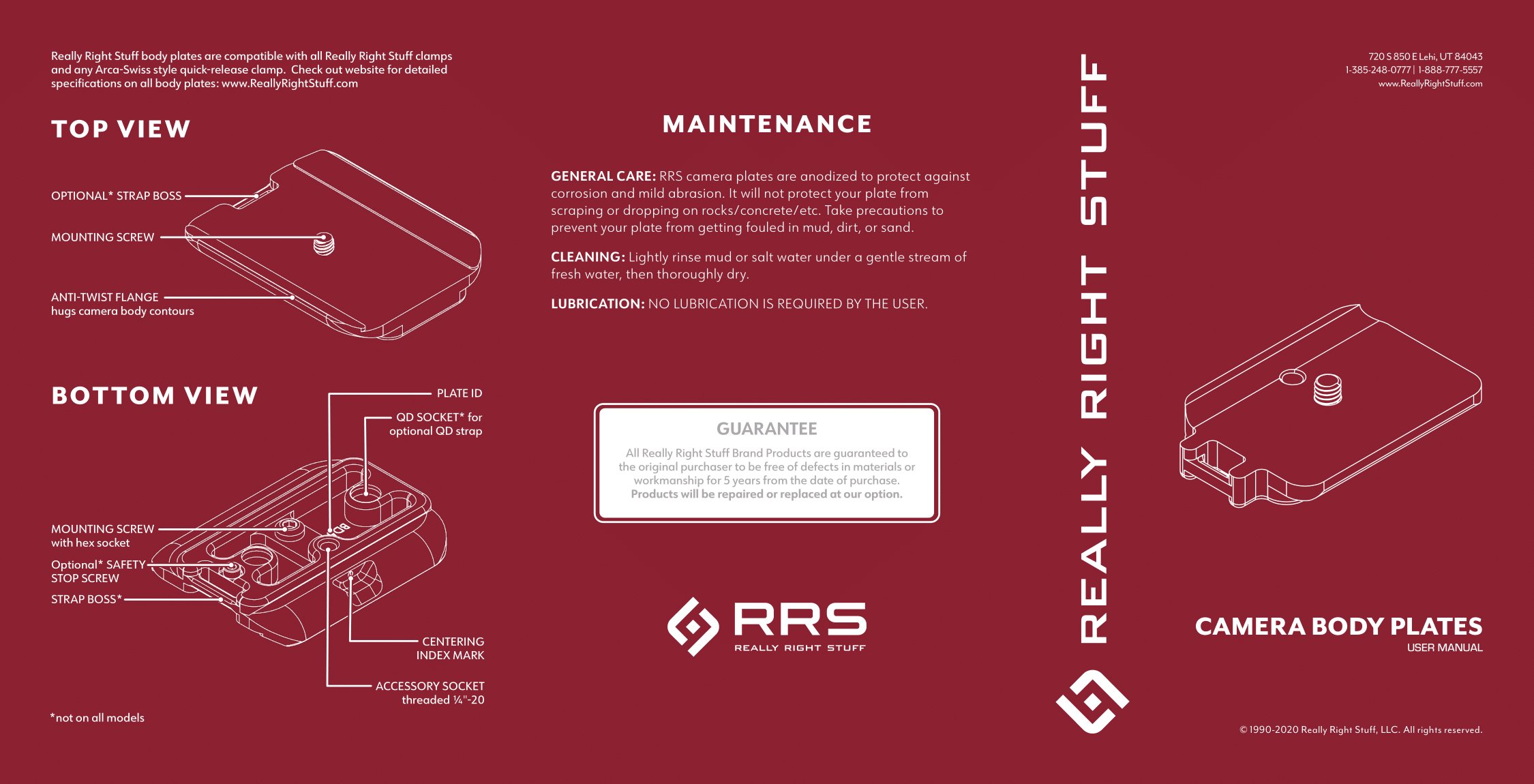 General Camera Plate Manuals